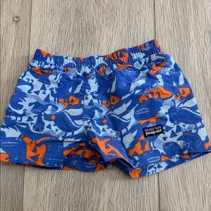 Patagonia Blue and Orange Baby Boy  Swim Shorts